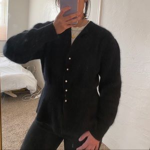 Pierre Cardin Peplum Wool Cardigan